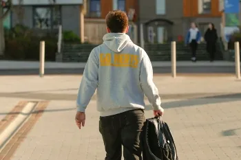 Single make student wearing a 