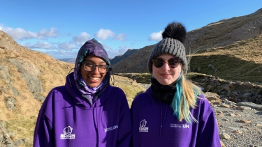 Two Hertfordshire International College Students doing fieldwork in Geography