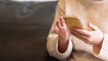 Person using iPhone