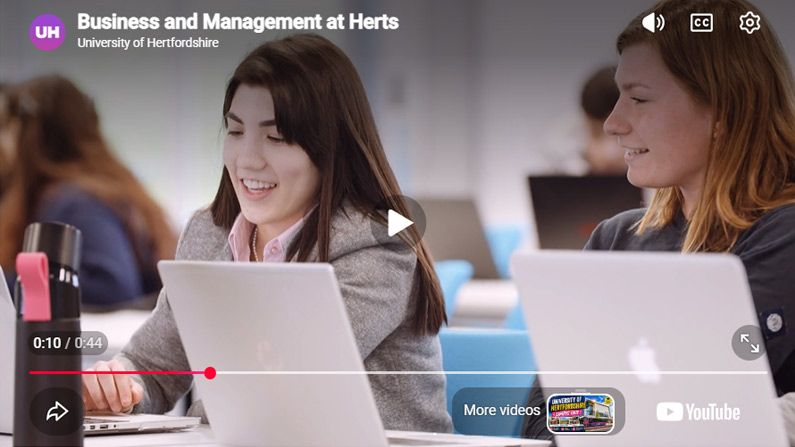 Play Video - Business and Management at Herts