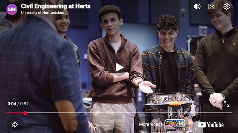 Play Video - Civil Engineering at Herts
