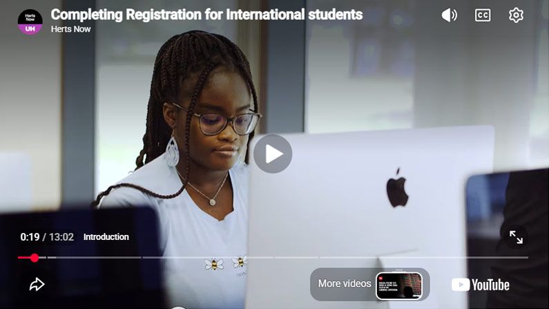 Play Video - Completing UH Stage 1 Registration for International Students