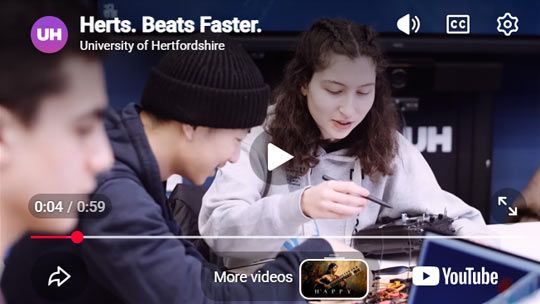 Play Video - Herts. Beats Faster.