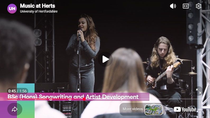 Play Video - Music at Herts