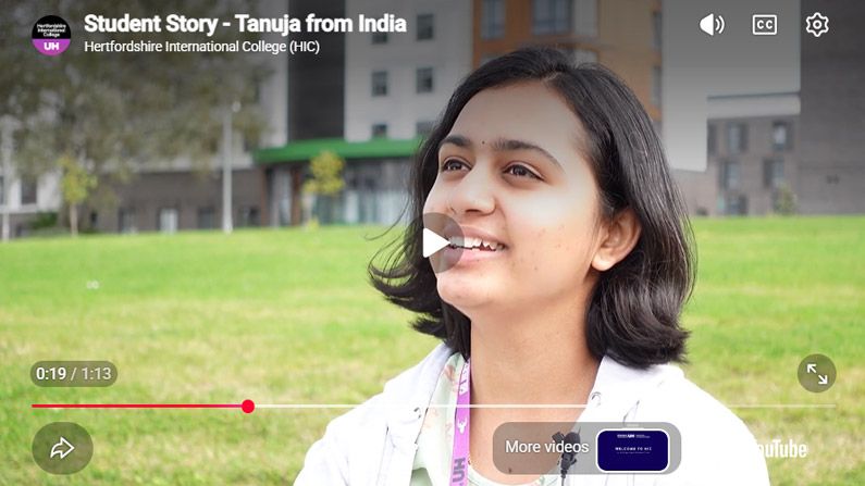Play Video - Student Story - Tanuja from India