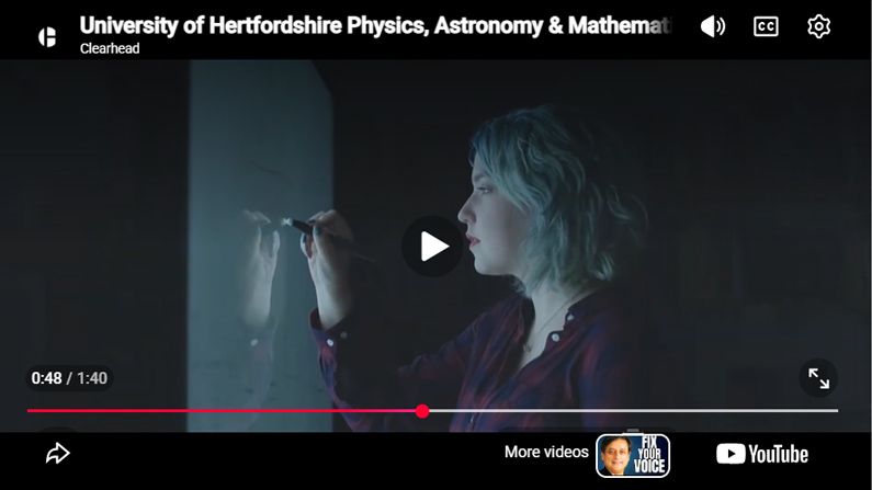 Play Video - University of Hertfordshire Physics, Astronomy & Mathematics