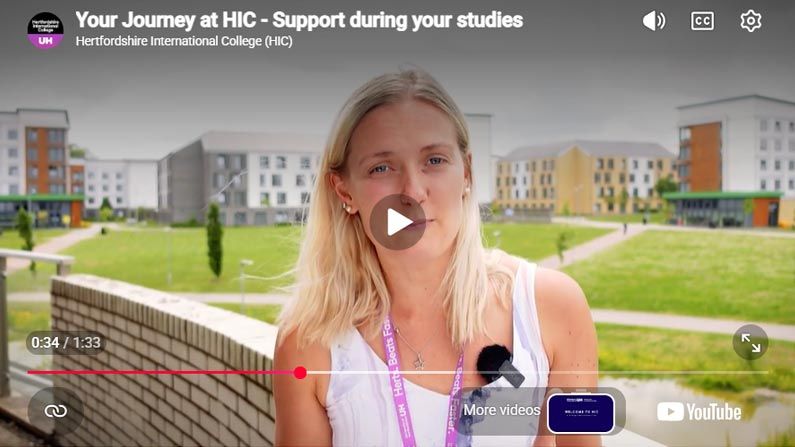 Play Video - Your Journey at HIC - Support during your studies 
